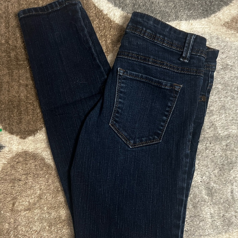 🌖 Blue Asphalt Dark Indigo Skinny Jeans